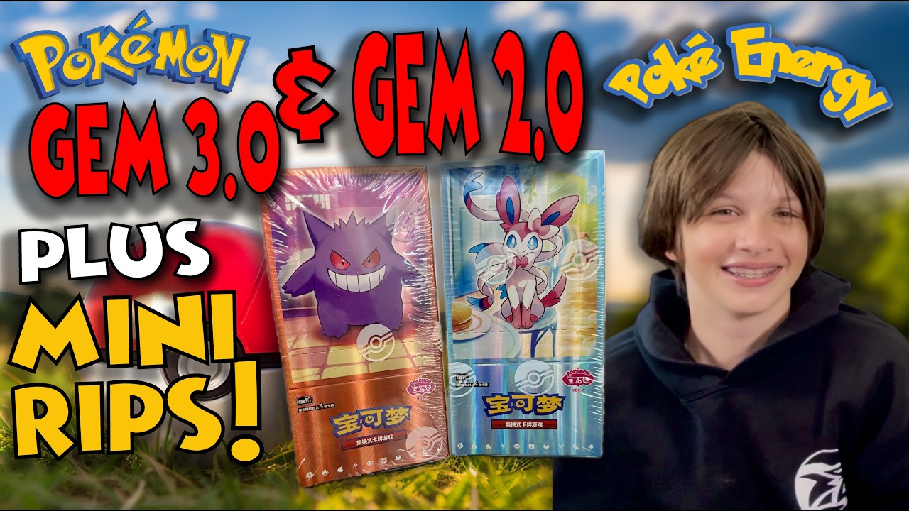 Распаковка коробок Pokemon Gem 2.0 и Gem 3.0 того стоила, а в Mini Rips мы открываем Destined Riv...