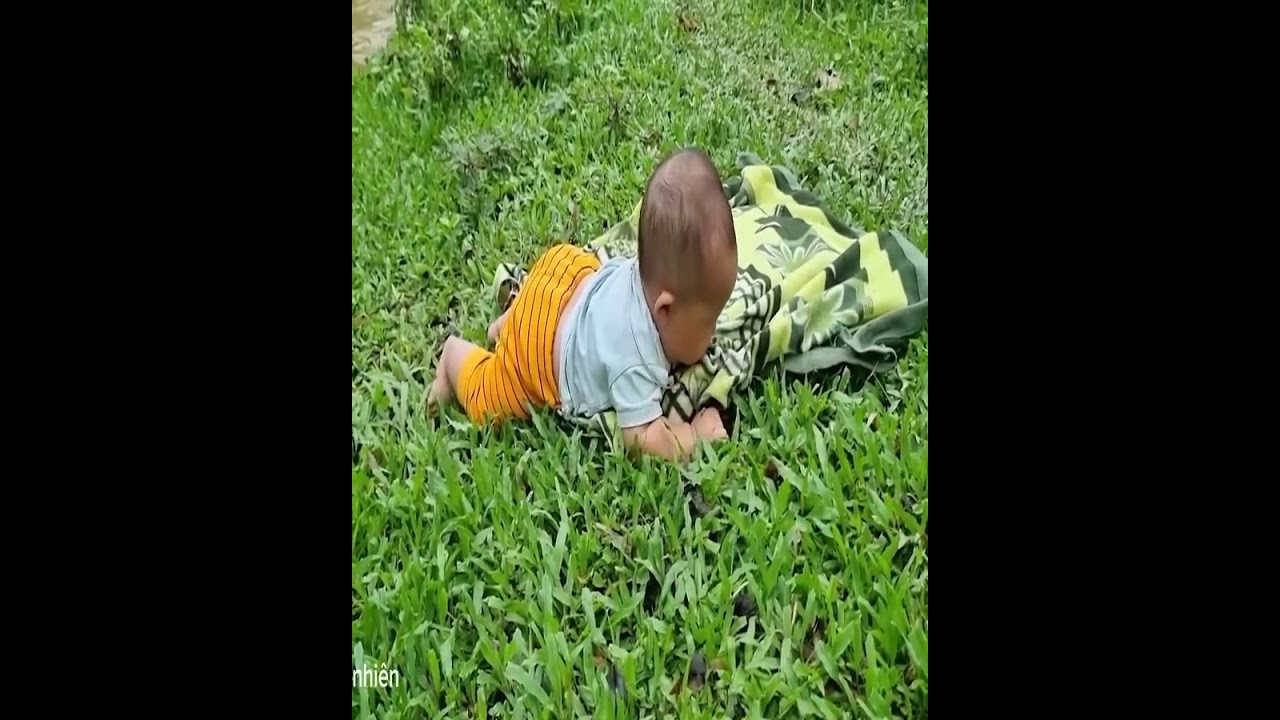 Baby in Danger While Working in the Field with Mom!