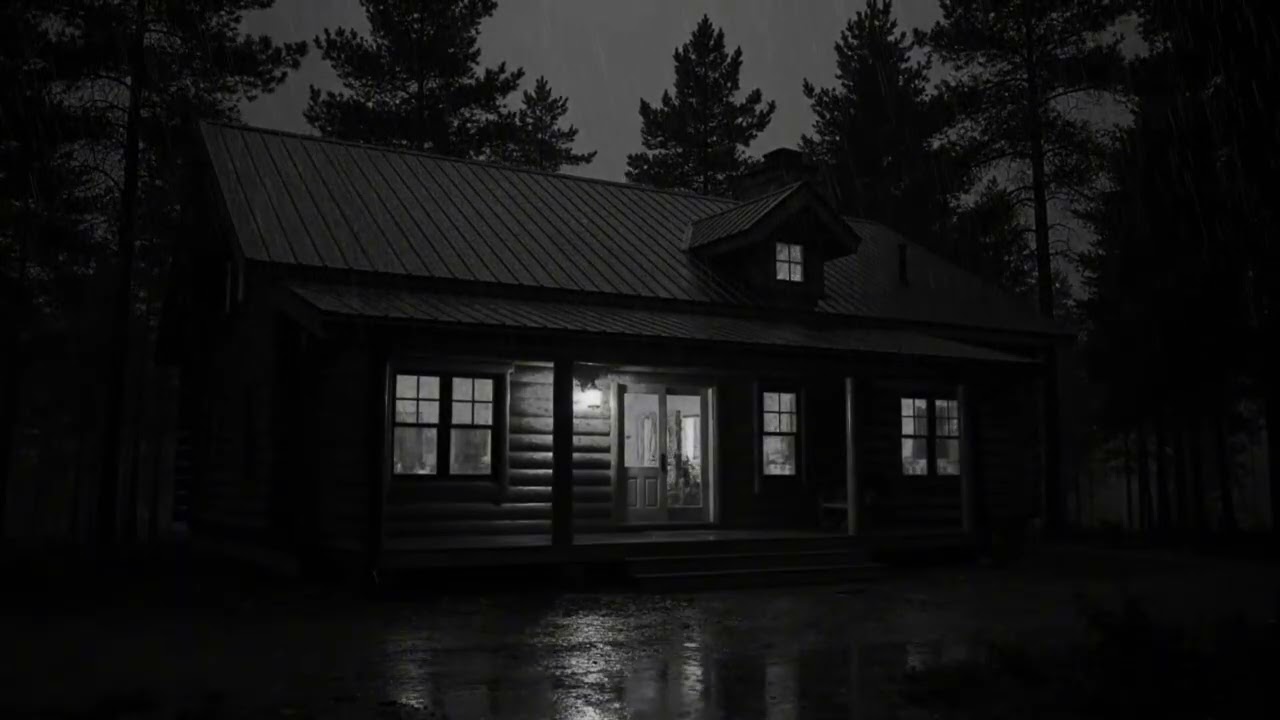Cozy Cabin Rain Ambience for Stress Relief and Gentle Sleep