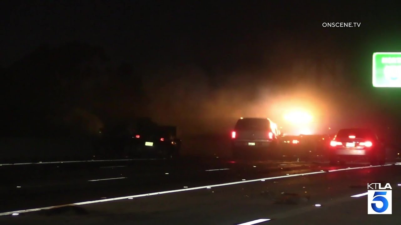 Harrowing video shows fatal Southern California freeway collision&nbsp;