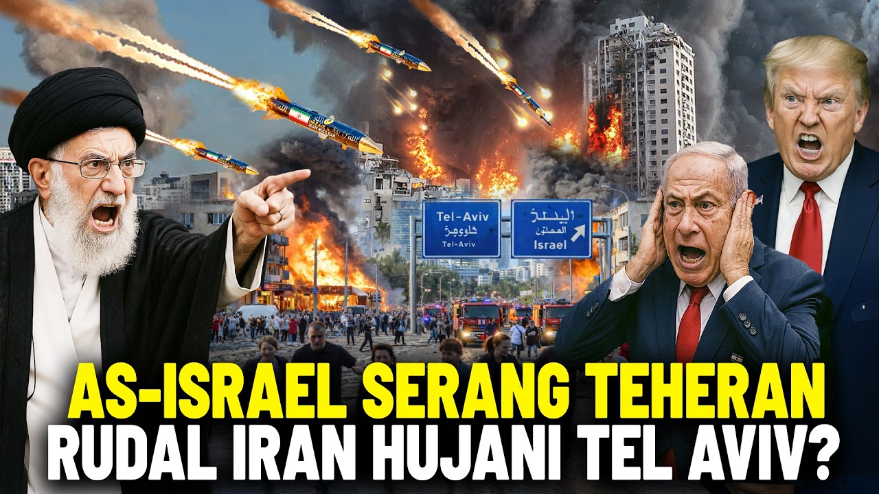 AS-ISRAEL SERANG TEHERAN, IRAN BALASAN BOMBARDIR TEL AVIV? 1.000 Rudal Iran Siap Hujani Zionis