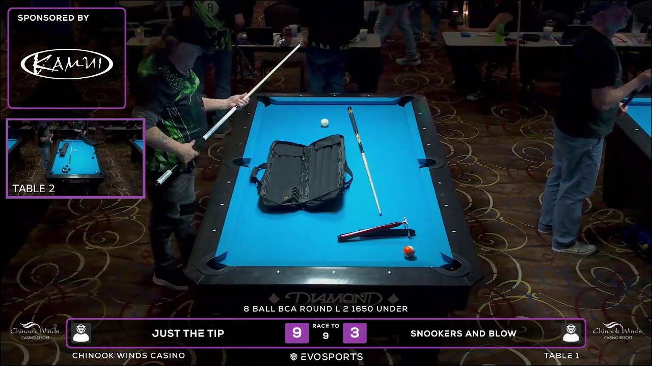JUST THE TIP vs PLAYER TWO - WBCA 8 BALL 2026 - TABLE 1 | EvoSports