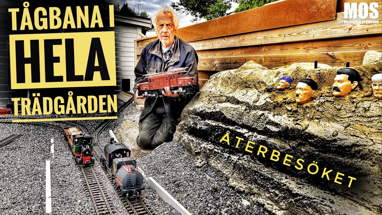 Tågbana i hela trädgården återbesöket