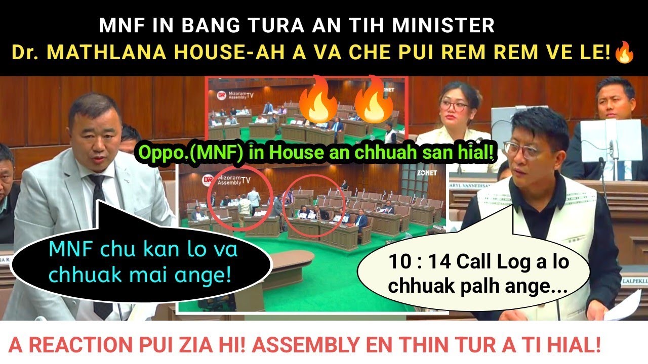 Enteh! MNF in bang tura an tih Dr. Mathlana House-ah a che pui remrem hle🔥MNF MLA te an chhuak hial😮