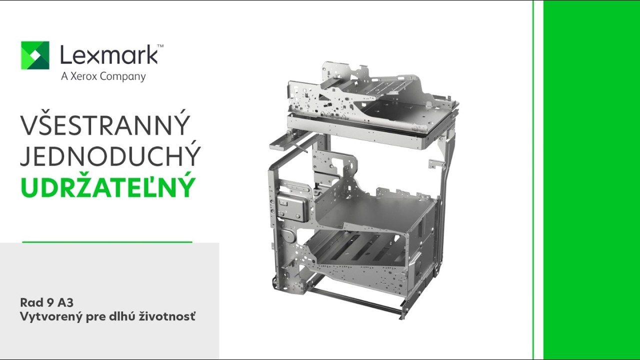 S&eacute;ria Lexmark A3 9 je udržateľn&aacute;. - Slovak