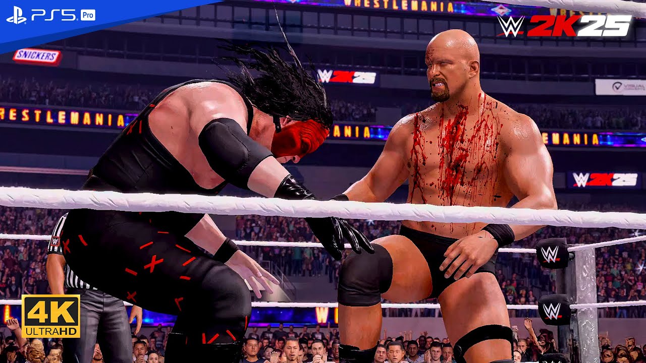 WWE 2K25 – Stone Cold 🍺 vs Kane 🔥 | Rattlesnake vs Big Red Machine 💥 FULL MATCH [PS5 Pro 4K60]