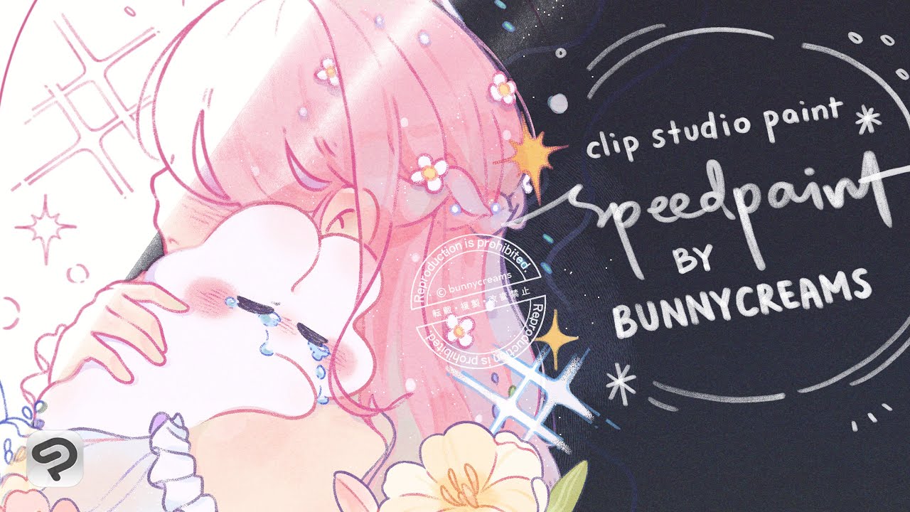 SPEEDPAINT 🤗 it's okay to cry illustration! | A rather melancholic drawing but in a sweet way.
