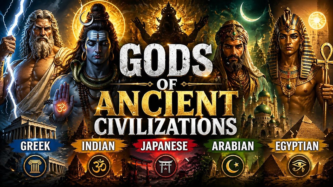 "Gods of Ancient Civilizations: Greek, Indian, Japanese, Arabian & Egyptian"