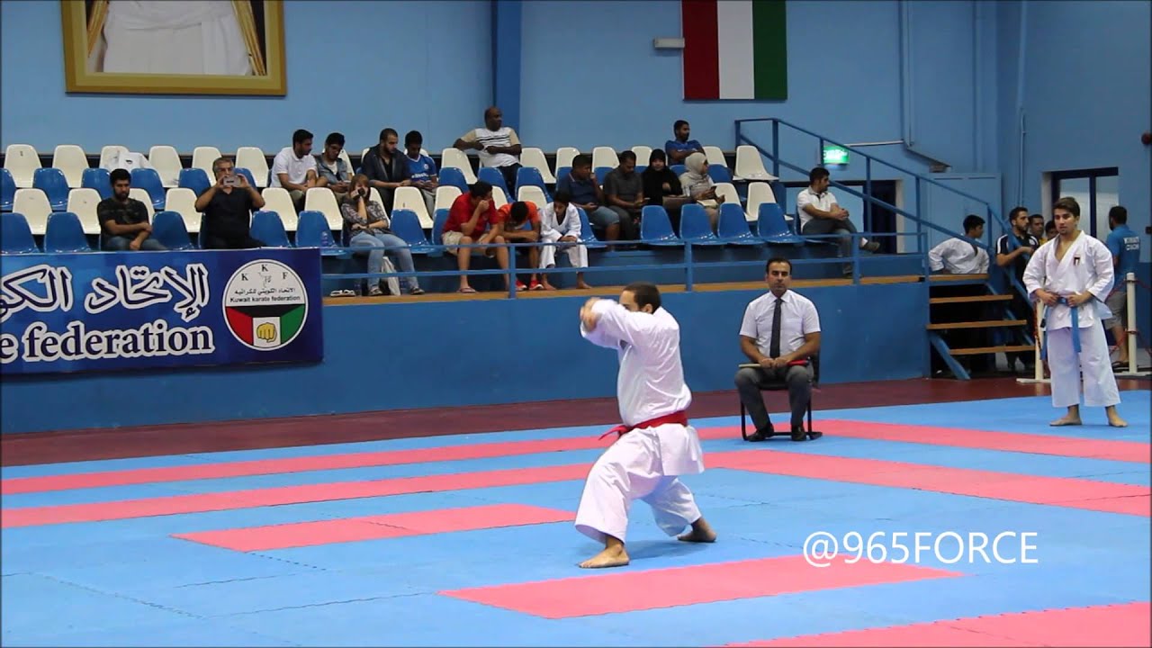 نهائي كاتا شباب في البطولة الأولى للكاراتيه في الكويت 2015/2016 Juniors kata final