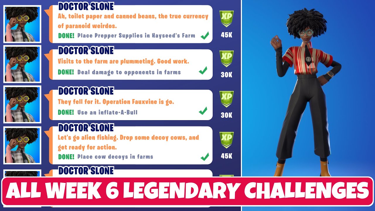 All Week 6 Legendary Quest Challenges Guide! - Fortnite Chapter 2 Season 7