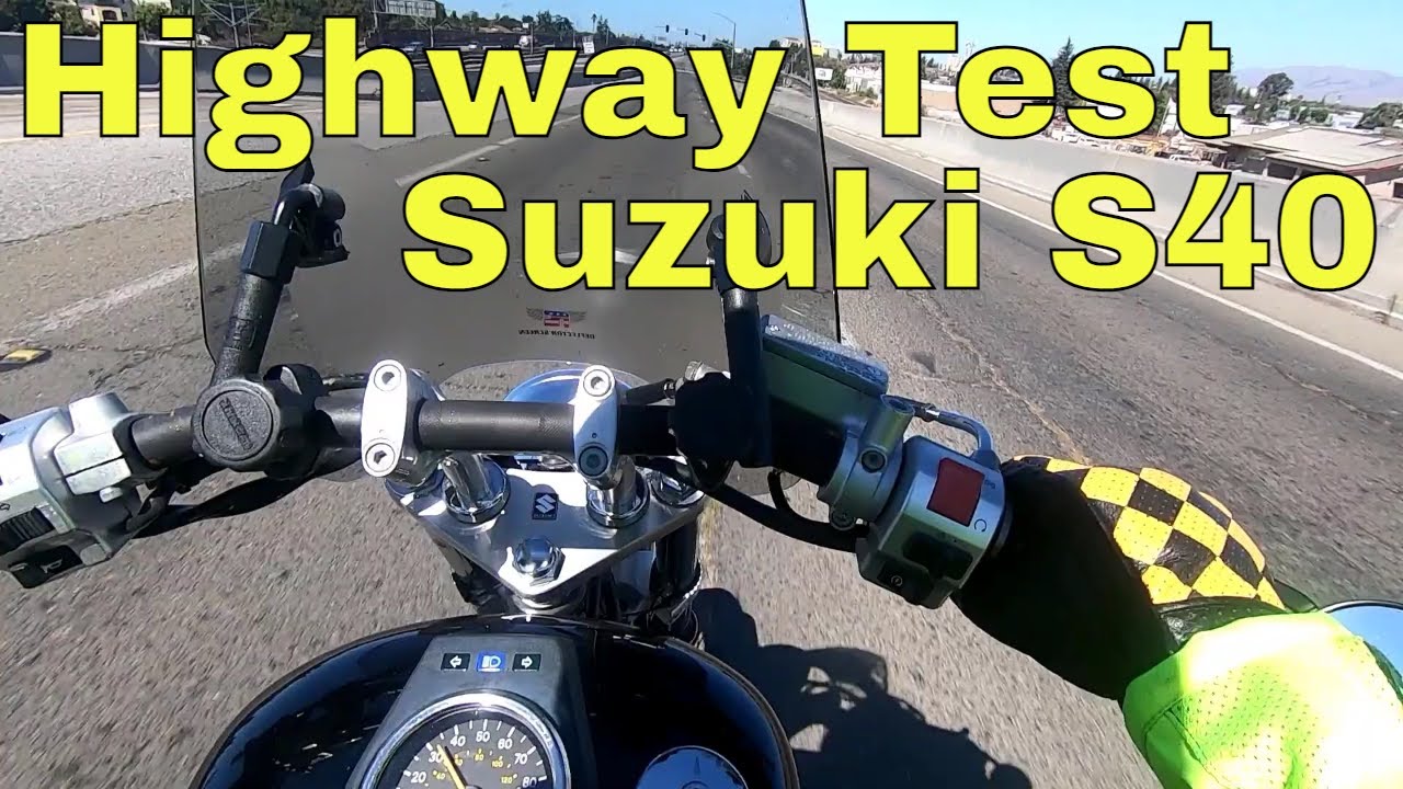 Highway Ride to work on Suzuki s40 Boulevard motorcycle