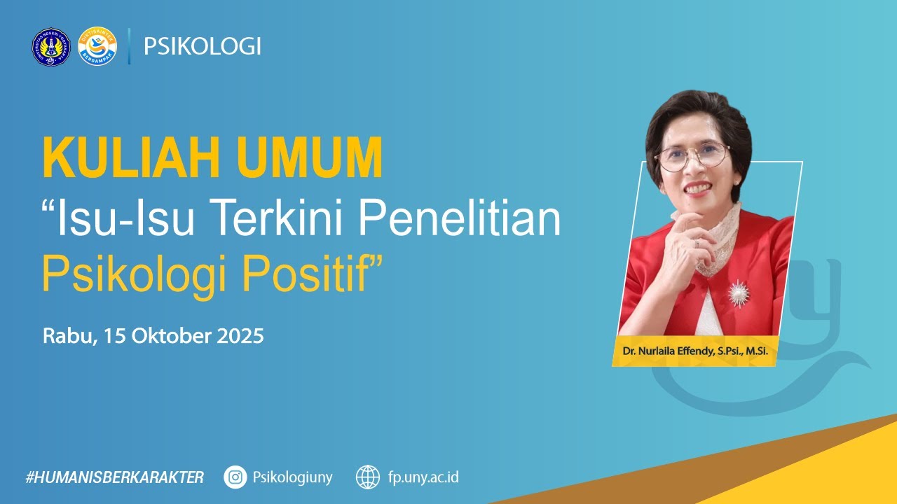 Kuliah Umum Fakultas Psikologi 15 Oktober 2025