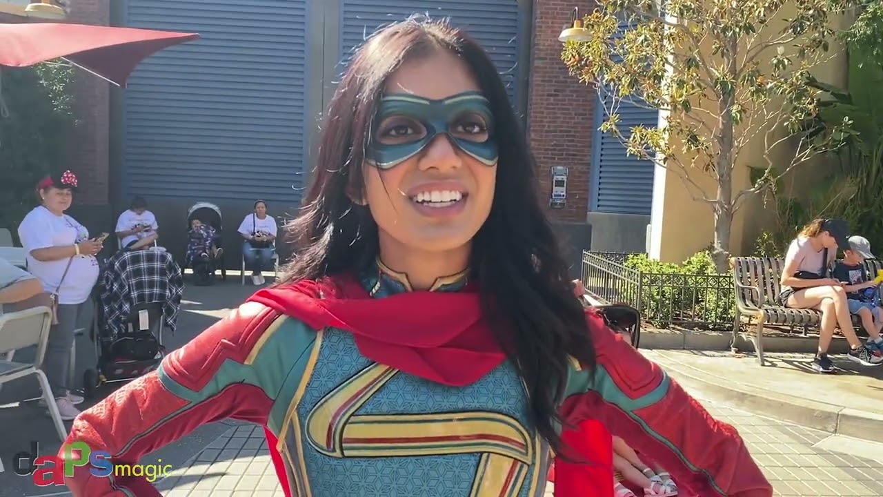 Ms. Marvel in Avengers Campus at Disney California Adventure
