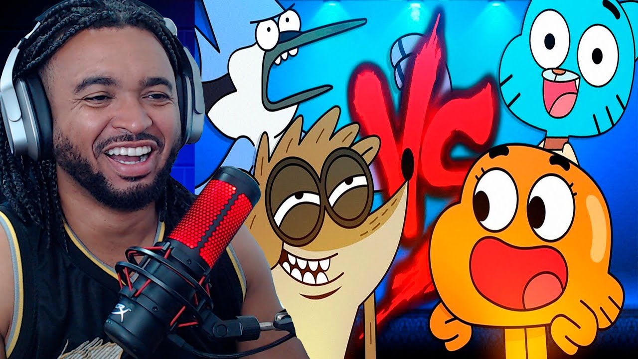 Mordecai e Rigby VS. Gumball e Darwin 2 | Duelo de Titãs Part. Tec Plays @7minutoz #react