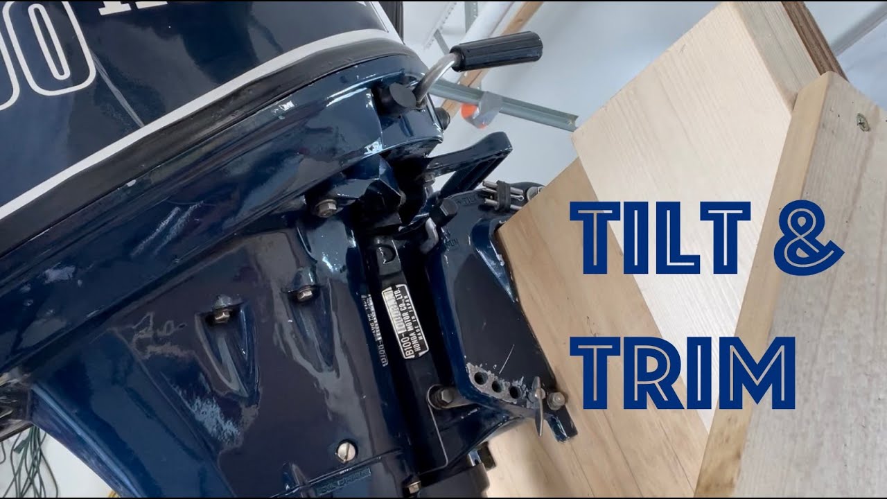 Honda B100, tilt and trim operation