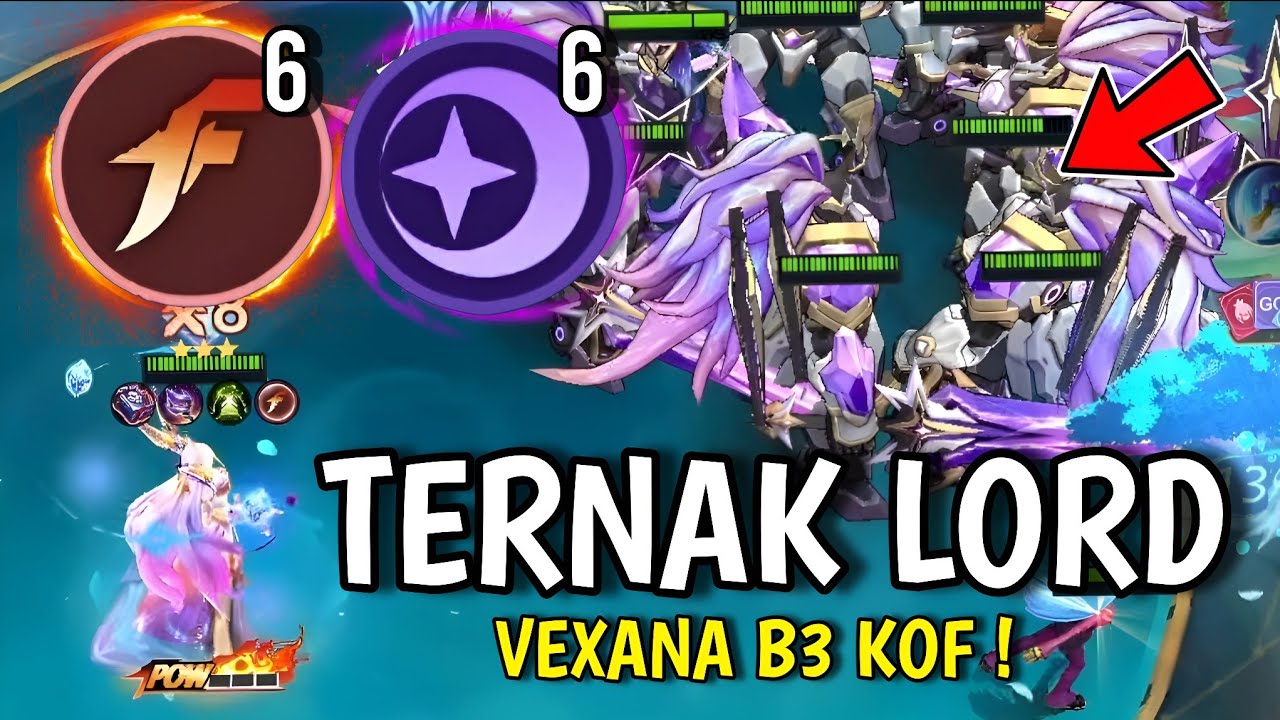 VEXANA TERNAK LORD COMBO 6 KOF 6 STARGAZER !! AUTO SPAM LORD DI MAGIC CHESS GOGO UPDATE TERBARU 2025
