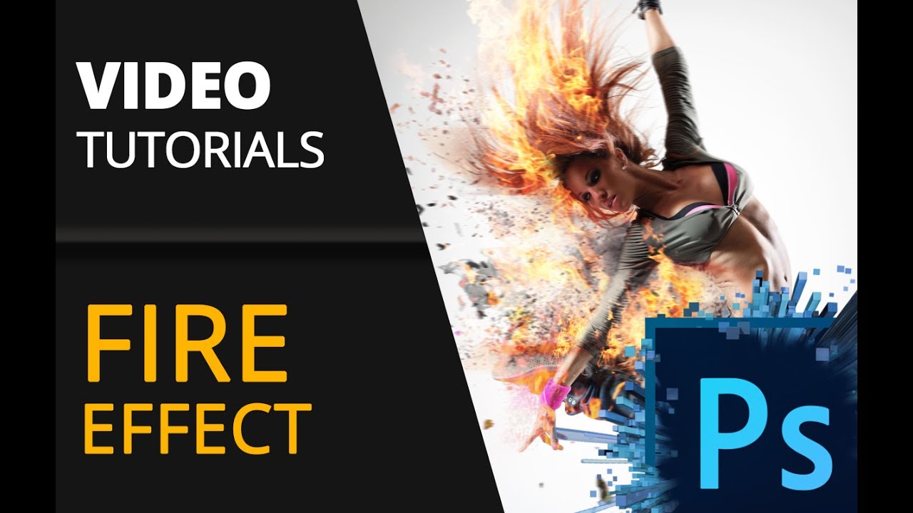 Photoshop tutorial | Fire photo manipulation |  Dispersion Effect