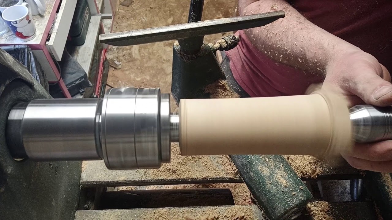 The making of Black Anvil Druid shaving brush handle.
