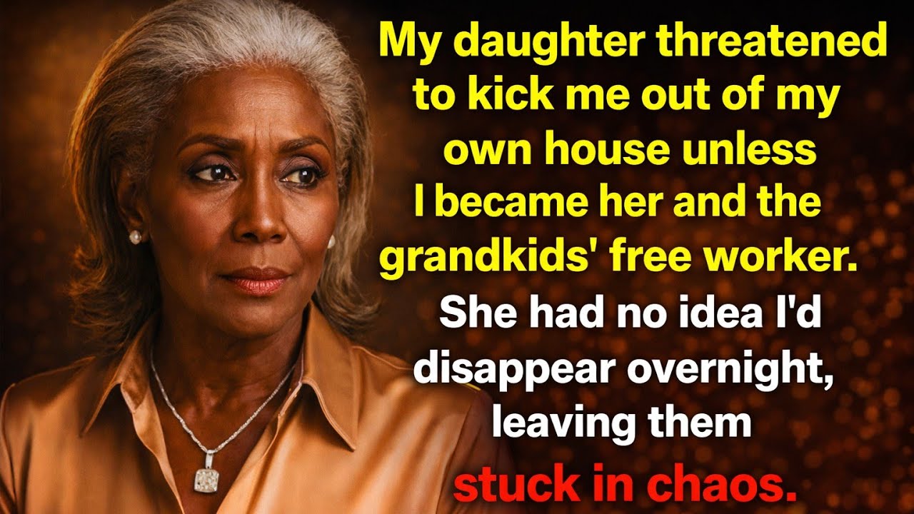My daughter said she'd kick me out if I didn't become her unpaid worker!