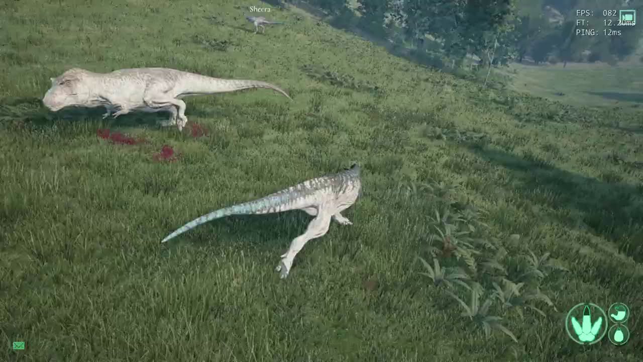 Two Carnos vs Rex Adult and Sub - The Isle Gameplay