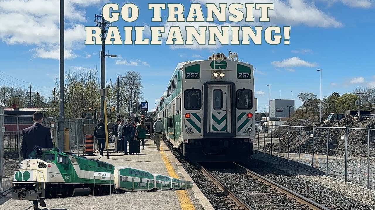 (A Lot Of F59PHs and Old Cab Car 257) Go Transit Railfanning Around The Aurora Area
