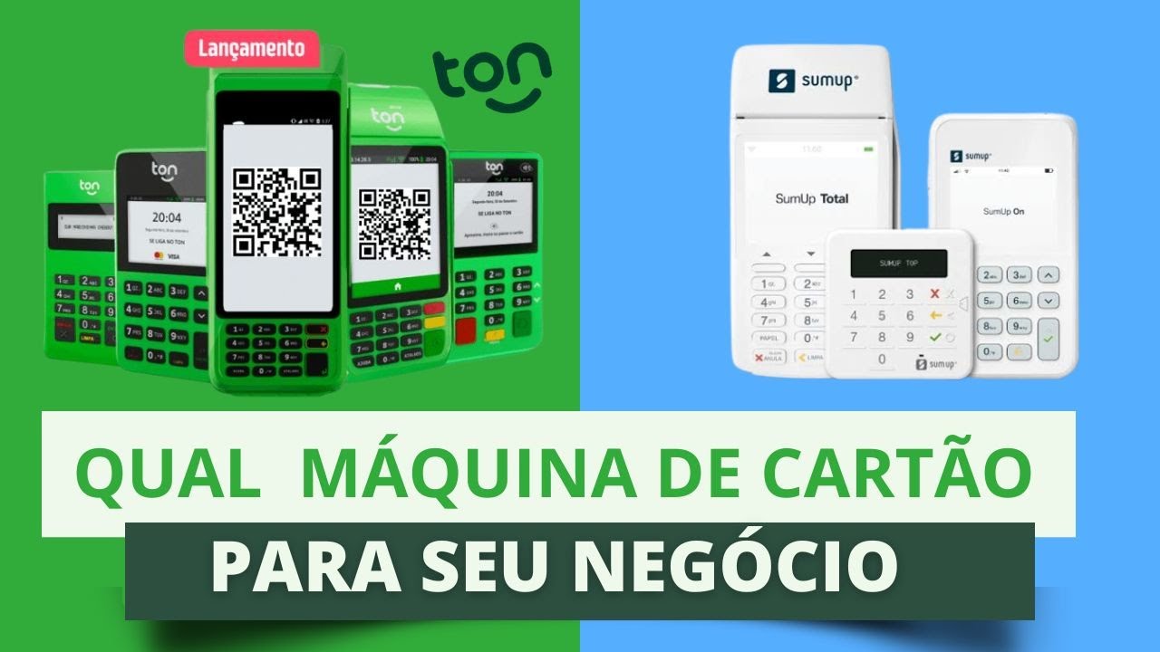 SumUp ou TON? QUAL MÁQUINA DE CARTÃO VALE A PENA EM 2023? COMPARATIVO SumUp vs TON