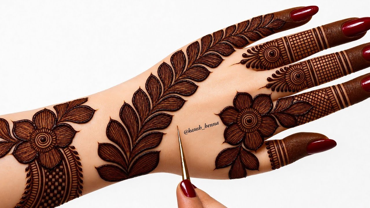 Simple & unique mehndi design for back hand| letest mehndi design|mehandi ka design |mehendi।mehnadi