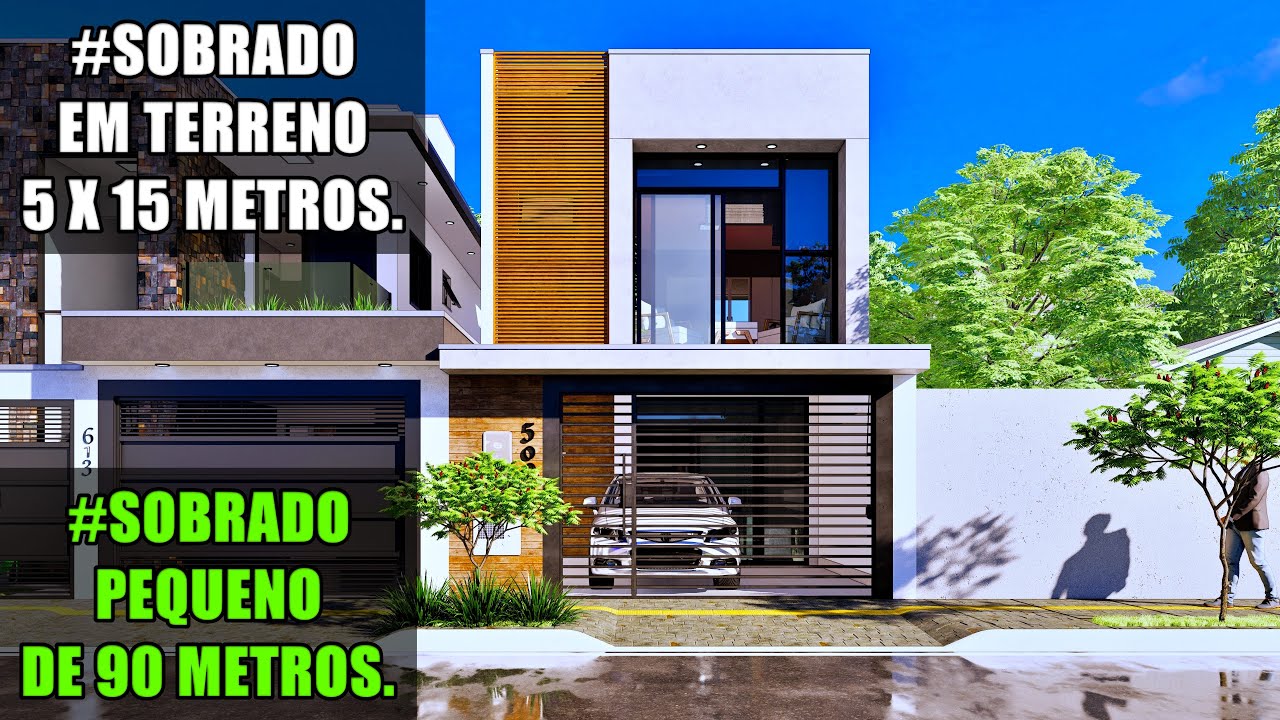 SOBRADO PEQUENO E MODERNO DE 90 METROS/ TERRENO 5X15 METROS/SOBRADO GEMINADO/SOBRADO 5X15.