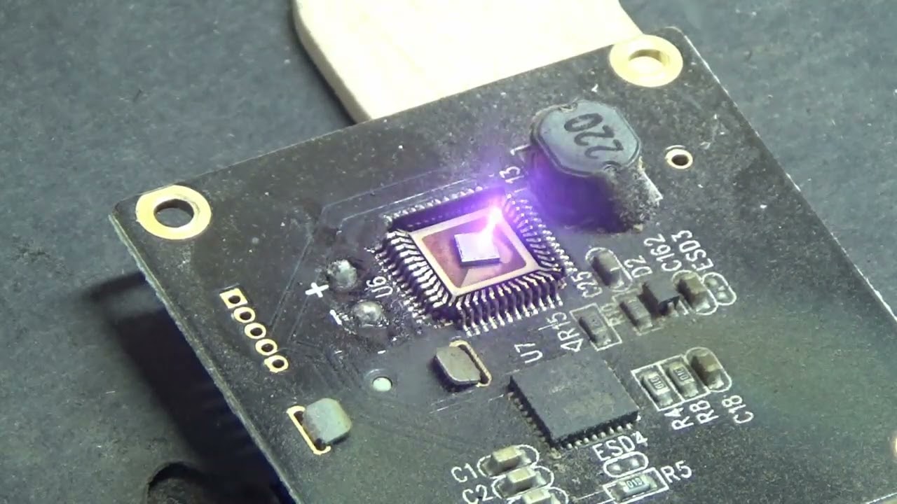 Decapsulating An IC Chip With An OMTech Fiber Laser