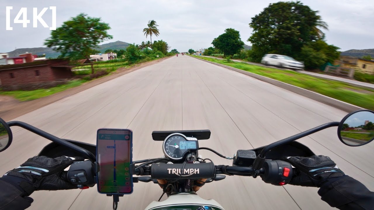Triumph Scrambler 400x ride | Highway POV | DJI Action 5 pro | 4K POV