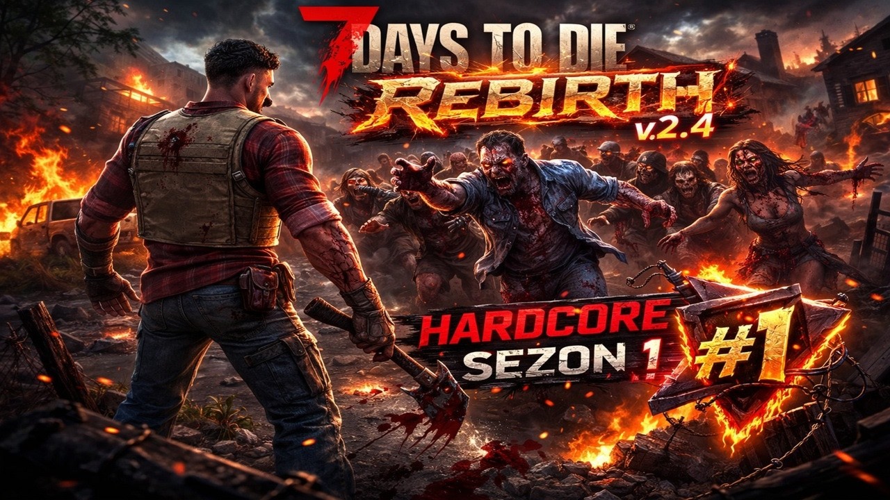 7DTD 🧟 #1 | Nowa seria - Rebirth v2.4 to JEST PIEKŁO… | 7 Days to Die 2.4