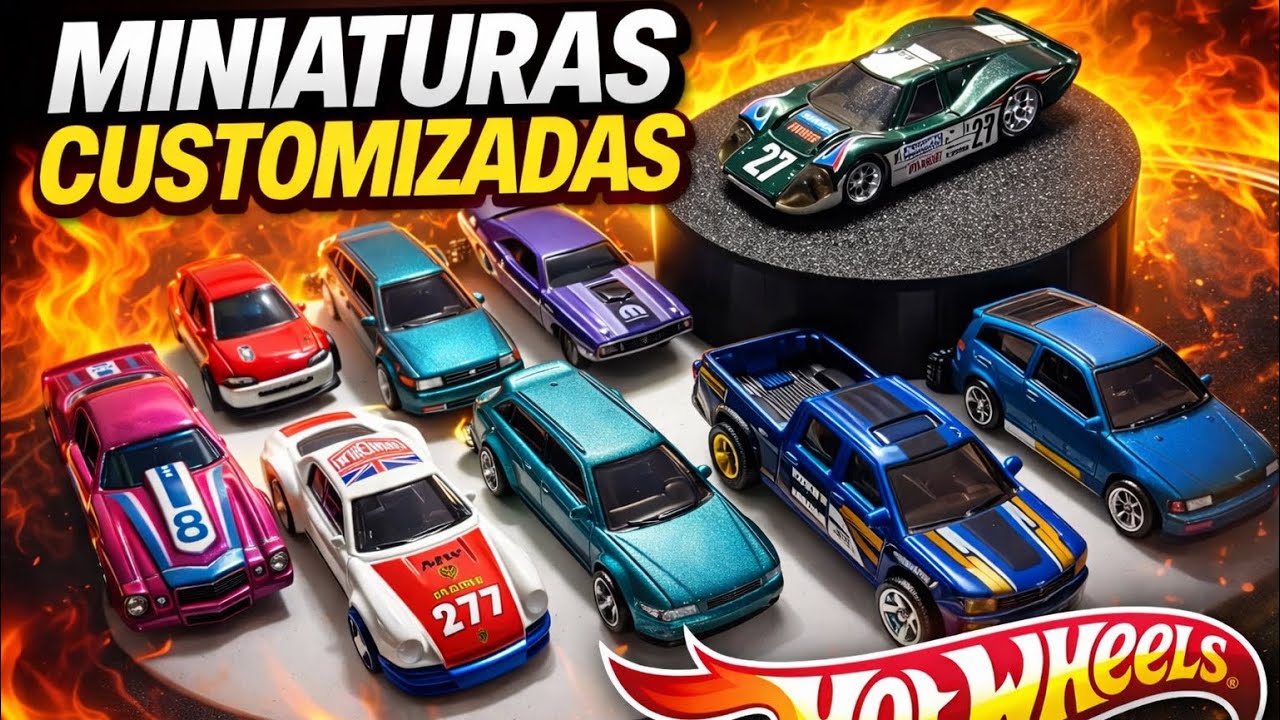 Troca de Rodas e Detalhes em Miniaturas hot wheels em 2025