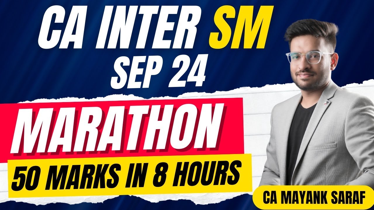 CA Inter Strategic Management (SM) Marathon by CA Mayank Saraf