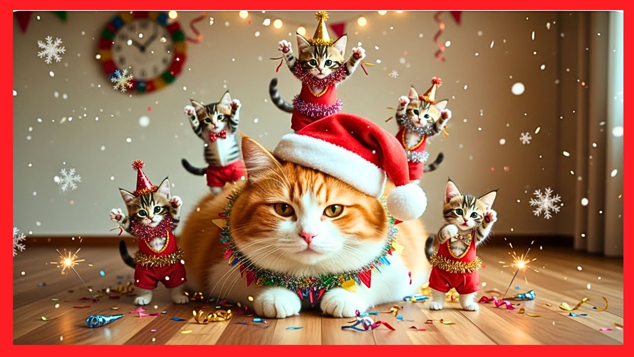 🔥👀 LOOK! Kittens Go Wild with Non-Stop Chaos and Dancing to Jingle Bells!