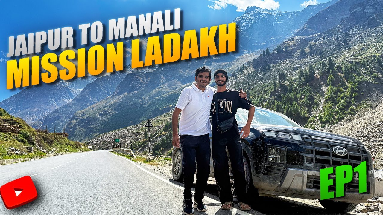 Jaipur to Manali Road Trip After Floods 🌧️ | Mission Ladakh Ep1 | सपनों की शुरुआत यहीं से