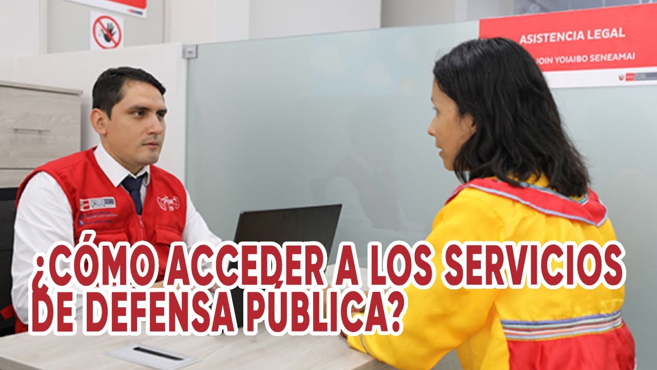 ¿Cómo acceder a los servicios de defensa pública?