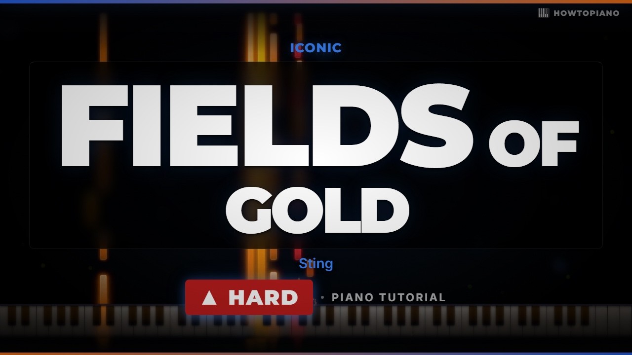1301 Notes of PURE Beauty - Fields of Gold Piano Cover
