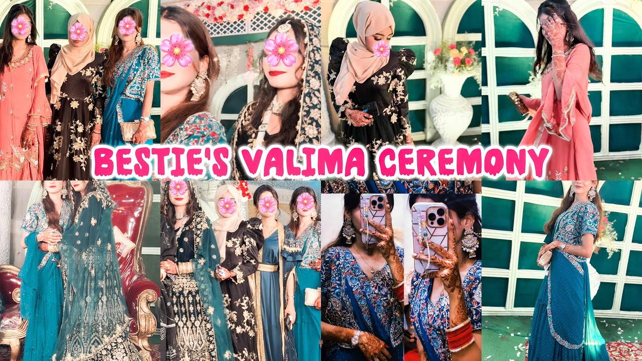 Bestie's Reception Day💜😍💐|Hyderabadi valima💞💍|outfit-Fun-Dinner🎻🥰