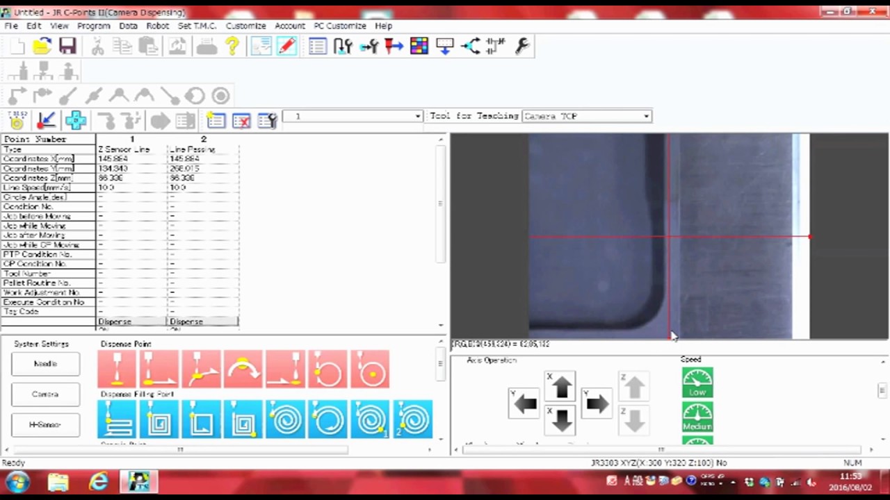 [Desktop Robots]3 Axes Operation via PC Software