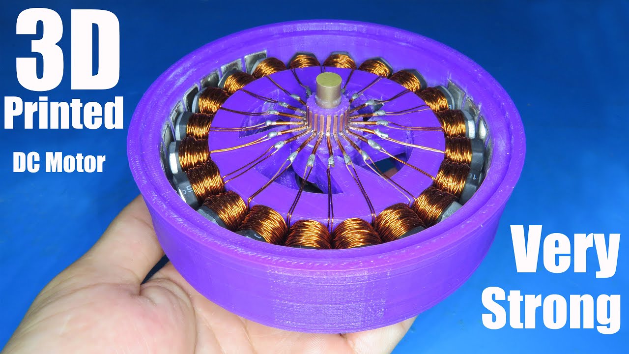 How to make a big 3D Printed DC brushed motor