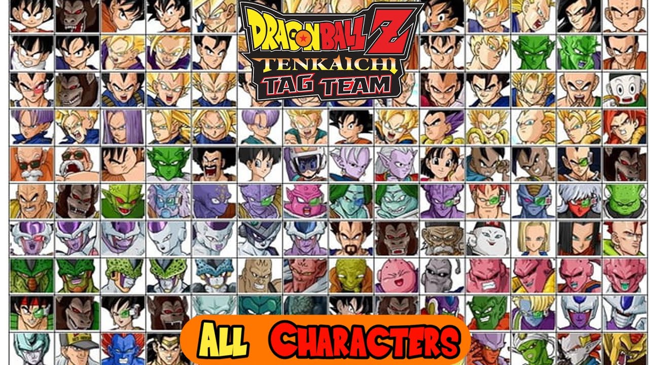Todos los personajes de la ISO Latina DBZ Budokai Tenkaichi 3 DBZ TTT MOD PPSSPP ISO For Android