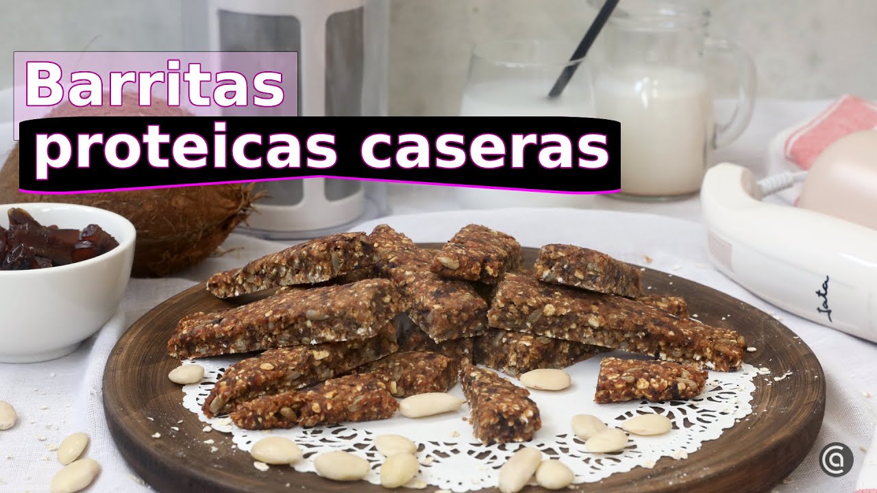 BARRITAS PROTEICAS CASERAS: Saludables, veganas y sin az&uacute;car // Cocina Abierta