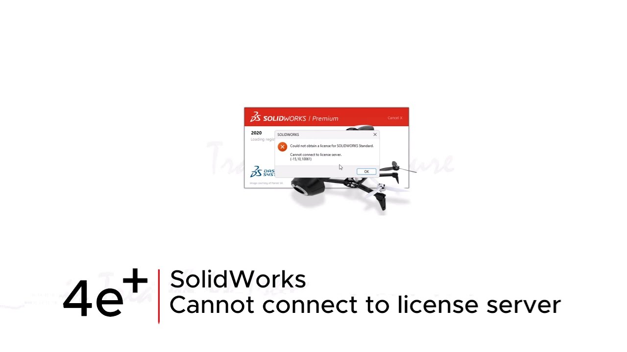 (4e+) - SolidWorks Cannot connect to License Server (-15, 10, 10061)