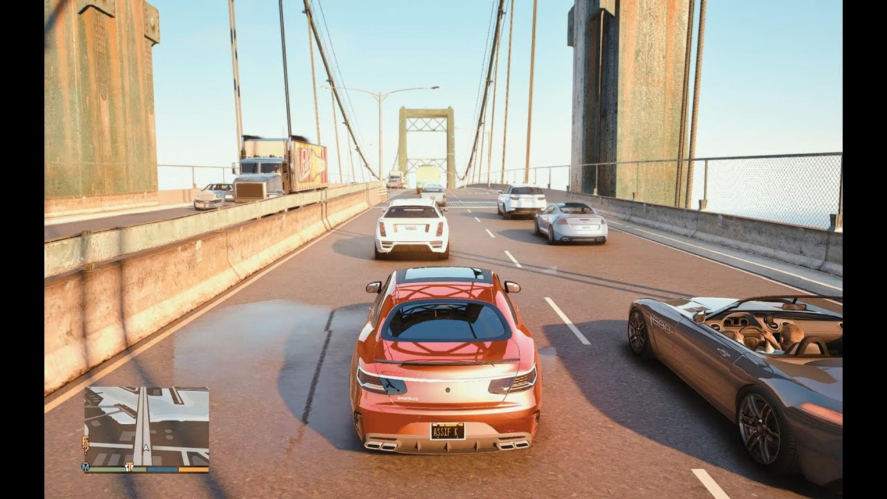 GTA V Beautiful Mercedes Brabus Cruising at Sunset – Next Vision Graphics