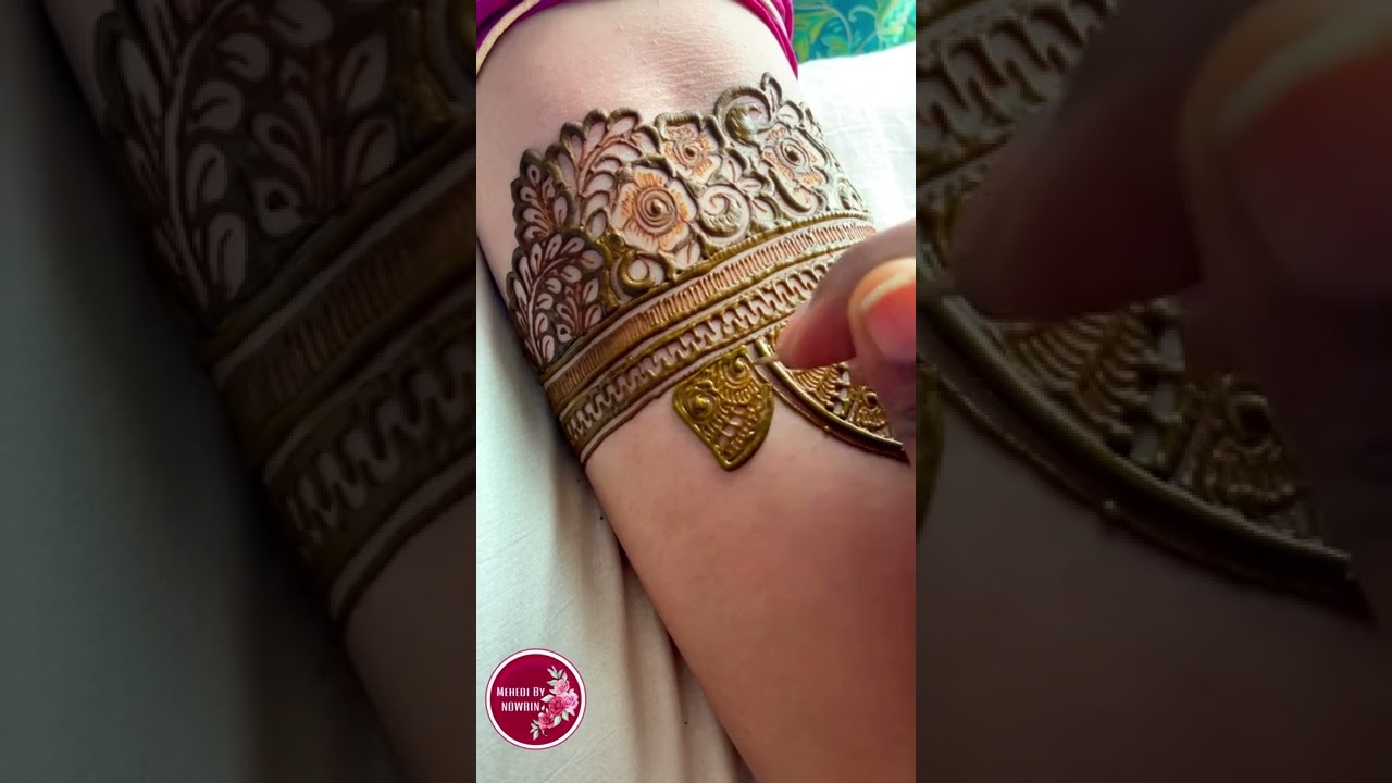 New floral Bridal Mehendi Tutorial Part:1 / Bridal Henna Step By Step Tutorial Part:1
