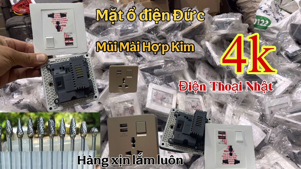 Hàng bãi nhật mới về, Mặt ổ điện USB Đức, Điện thoại nhật, Mũi mài hợp kim, máy cạo râu mỹ, camera