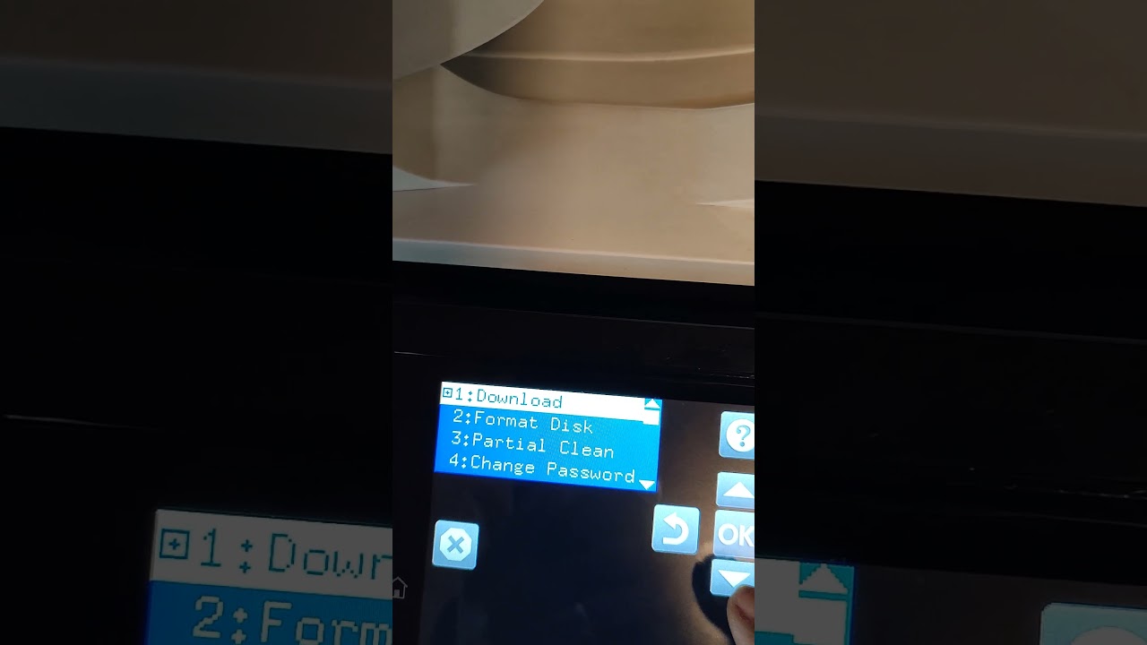 How to reset password on HP LaserJet Managed MFP #E77830