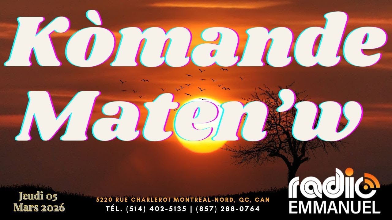 KÔMANDE MATEN'W | RADIO EMMANUEL | PIERRE BINSE ROCHE