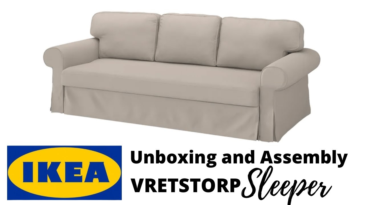 New IKEA VRETSTORP Sleeper Sofa! | Unboxing and Assembly!