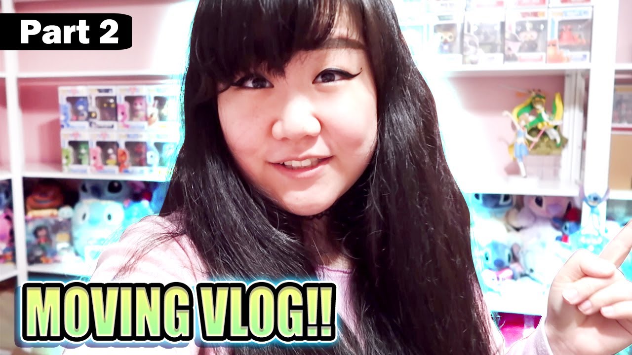 MOVED INTO MY PINK ROOM! - Moving Vlog Part 2